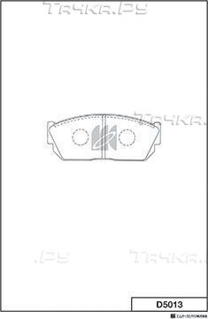 Тормозные колодки MK Kashiyama. Артикул D5013