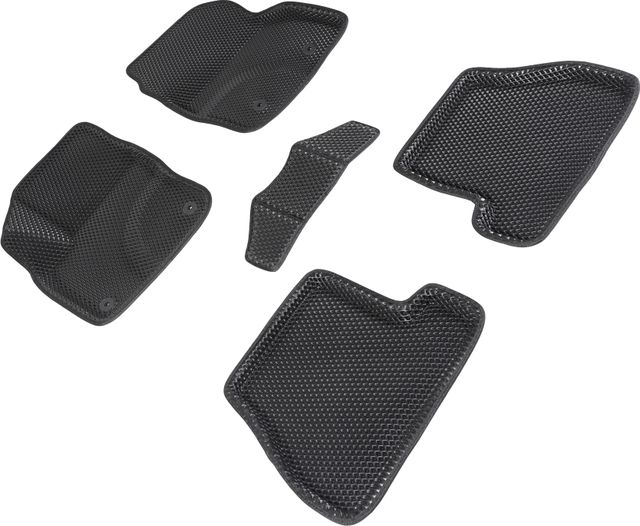 Коврики Seintex 3D EVA Соты для салона Nissan Х-Trail T31 2007-2014 ЧЕРНЫЕ. Артикул 95424