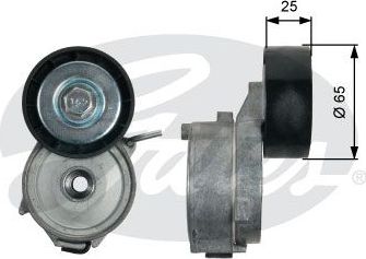 Натяжной ролик (натяжитель) приводного клинового зубчатого ремня Gates DriveAlign®. Артикул T39211