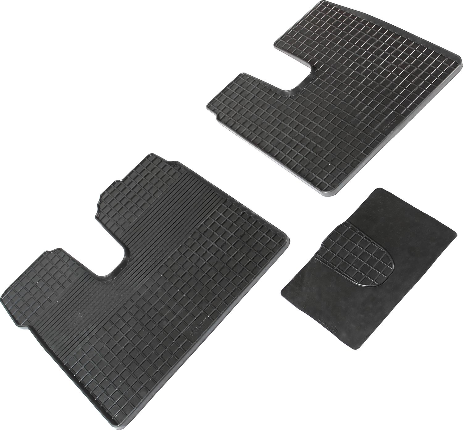 Коврики резиновые Seintex с узором сетка для салона MAN TGX 2002-2026. Артикул 00728