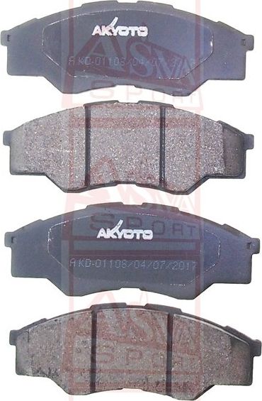 Тормозные колодки Akyoto Packing AKYOTO. Артикул AKD-01108