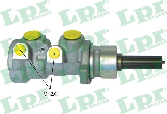 Тормозной цилиндр главный LPR (алюминий). Артикул 6205