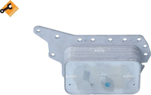 Радиатор масляный (маслоохладитель) для двигателя NRF (алюминий). Артикул 31337