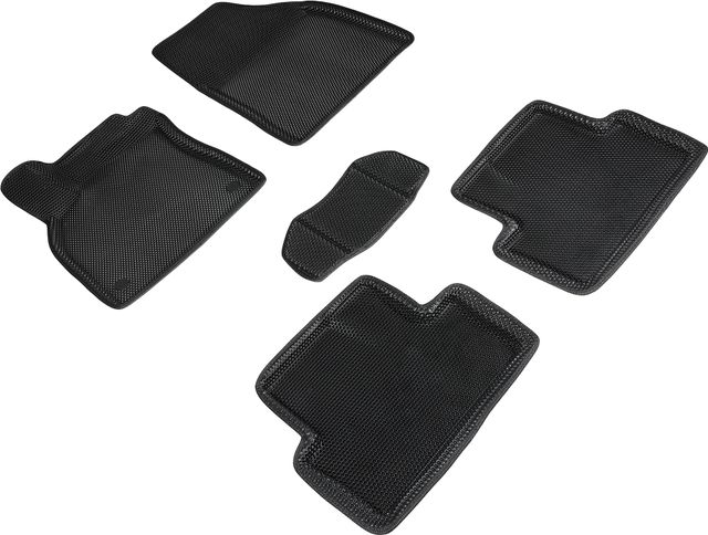 Коврики Seintex 3D EVA Соты для салона Renault Megane III 2008-2016 ЧЕРНЫЕ. Артикул 95431