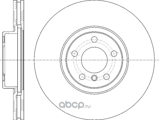 Диск тормозной вентилируемый (G-Brake). Артикул GR21137