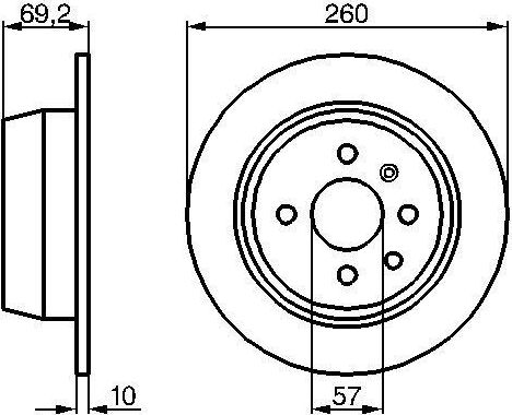 Тормозной диск Bosch. Артикул 0 986 478 086