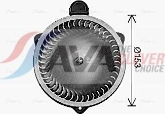 Вентилятор, мотор печки (отопителя) салона AVA. Артикул HY8475