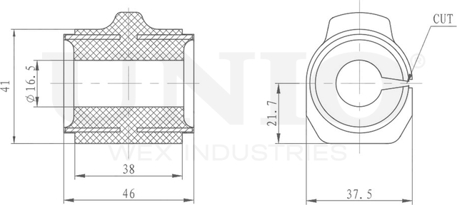 Втулка стабилизатора (Unio). Артикул RMP-10047