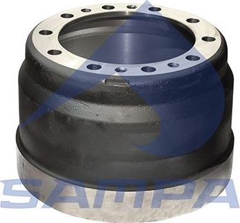 Тормозной барабан Sampa задний для Volvo  FM12 1999-2001. Артикул 031.191