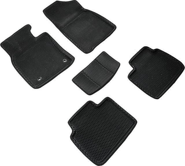 Коврики Seintex 3D EVA Ромб для салона Toyota Camry XV80 2023-2026 ЧЕРНЫЕ. Артикул 317249