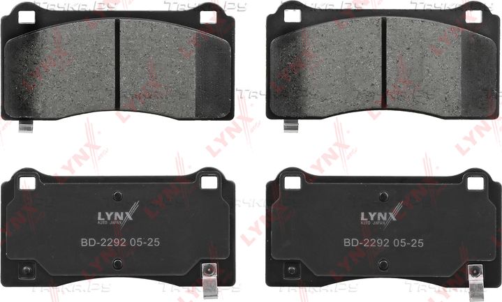 Тормозные колодки LYNXauto передние для Tesla Model Y I 2019-2026. Артикул BD-2292