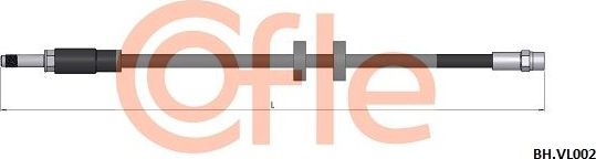 Тормозной шланг Cofle. Артикул 92.BH.VL002