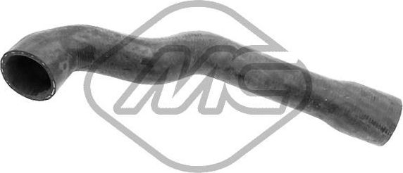 Патрубок радиатора (системы охлаждения) Metalcaucho (EPDM (Этилен-пропиленовый каучук)). Артикул 09481