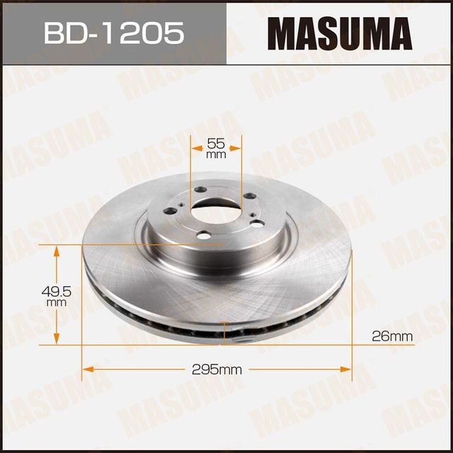 Тормозной диск Masuma. Артикул BD-1205