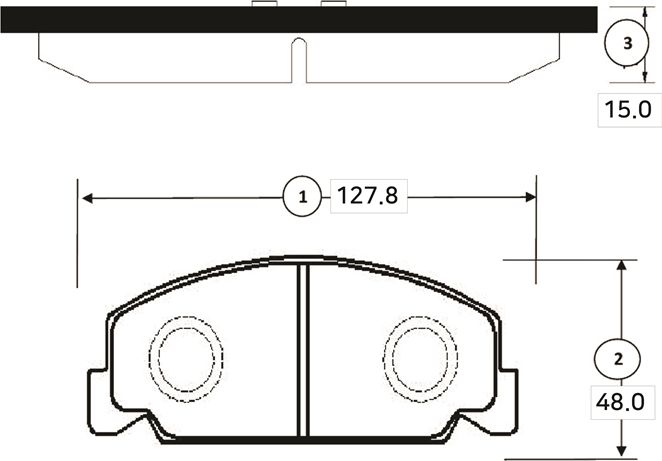 Тормозные колодки CTR. Артикул GK0322