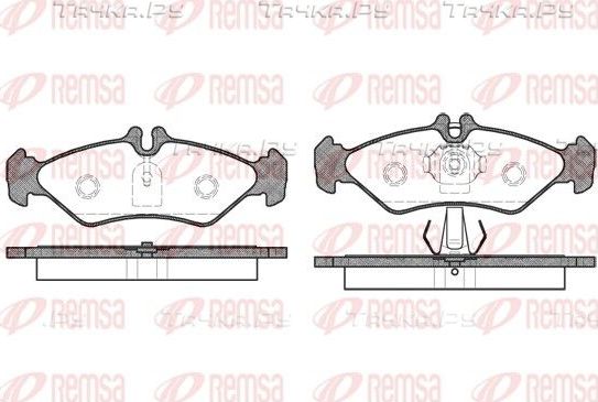 Тормозные колодки Remsa задние для Volkswagen LT II 1996-2006. Артикул 0579.00