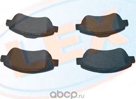 Тормозные колодки передние с датчиком (LEX). Артикул 24638