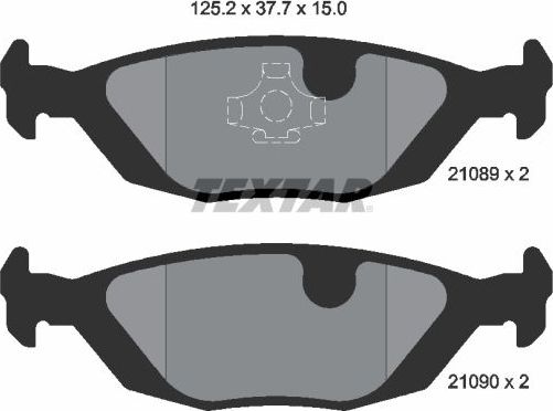 Тормозные колодки Textar. Артикул 2108902
