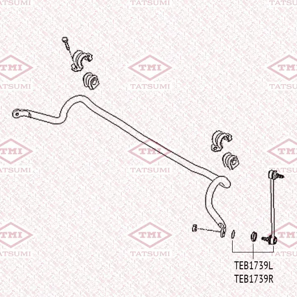 Тяга стабилизатора (Tatsumi). Артикул TEB1739L