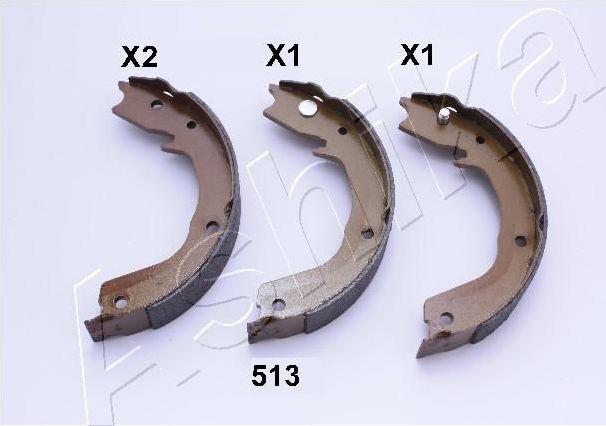 Тормозные колодки (стояночная тормозная система) ASHIKA. Артикул 55-05-513