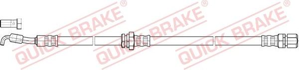 Тормозной шланг Quick Brake задний левый для Daewoo Lacetti 2004-2010. Артикул 50.852X