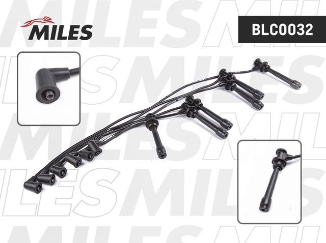 Высоковольтные провода (провода зажигания) (комплект) Miles для Kia Magentis I 2001-2006. Артикул BLC0032