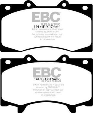 Тормозные колодки EBC Brakes. Артикул DP42125R