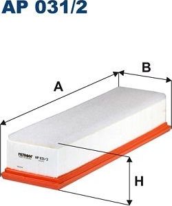 Воздушный фильтр Filtron для BMW X3 II (F25) 2014-2017. Артикул AP 031/2