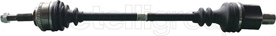Полуось (привод в сборе, приводной вал) Metelli передняя правая для Renault Twingo I 1998-2002. Артикул 17-0588