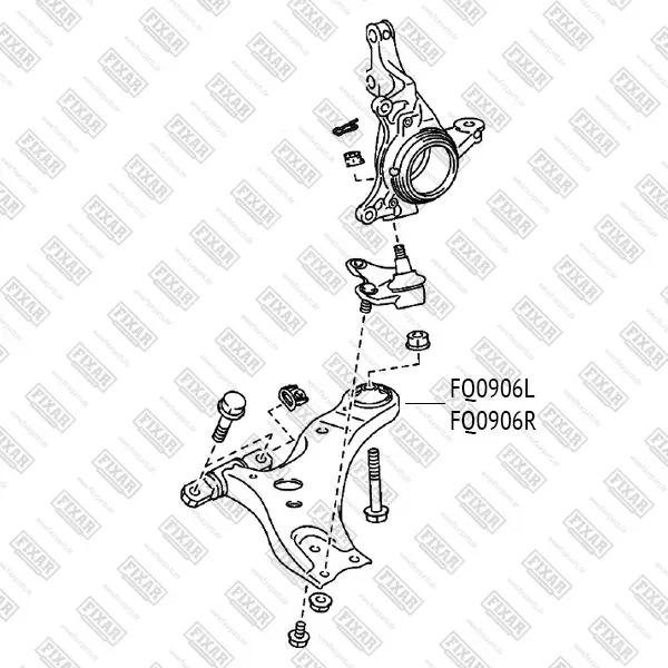 Рычаг LEXUS RX 10- нижн.прав. (Fixar) Fixar. Артикул FQ0906R