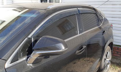 Дефлекторы Alvi-Style для окон (с нерж. молдингом) Lexus NX 2014-2021. Артикул ALV388M