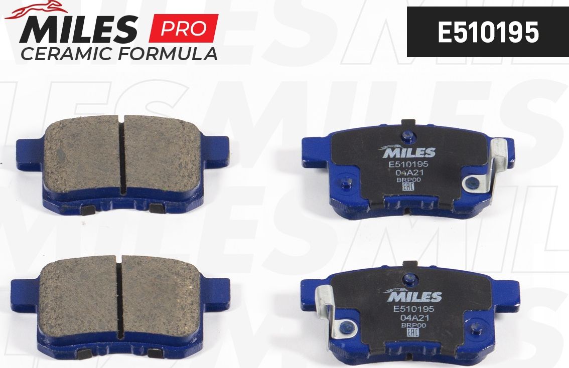 Тормозные колодки Miles (Керамика). Артикул E510195