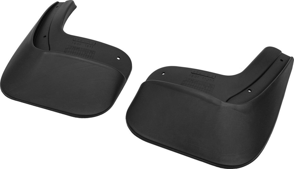 Брызговики Rival задняя пара для Lada Largus универсал, фургон (для автомобилей с пластиковыми подкрылками) 2012-2019. Артикул 26003001