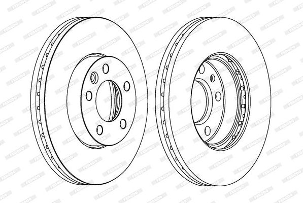 Тормозной диск Ferodo Premier передний для Volkswagen Touareg I 2003-2010. Артикул DDF1253