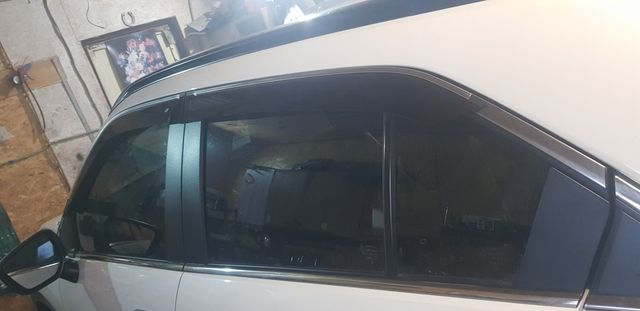 Дефлекторы Cobra Tuning для окон (c хром. молдингом) Mitsubishi Eclipse Cross 2018-2026. Артикул M45418CR