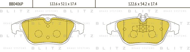 Колодки тормозные MB W204/S204 07- задн. (Blitz). Артикул BB0406P