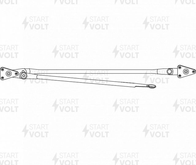 Трапеция стеклоочистителя (дворника) StartVOLT передний для Hyundai Accent I 1994-2000. Артикул VWA 0807