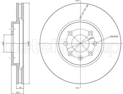 Тормозной диск Trusting. Артикул DF391