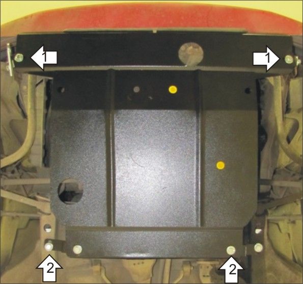 Защита Мотодор для картера, КПП Mazda Demio I 1996-2002. Артикул 01117