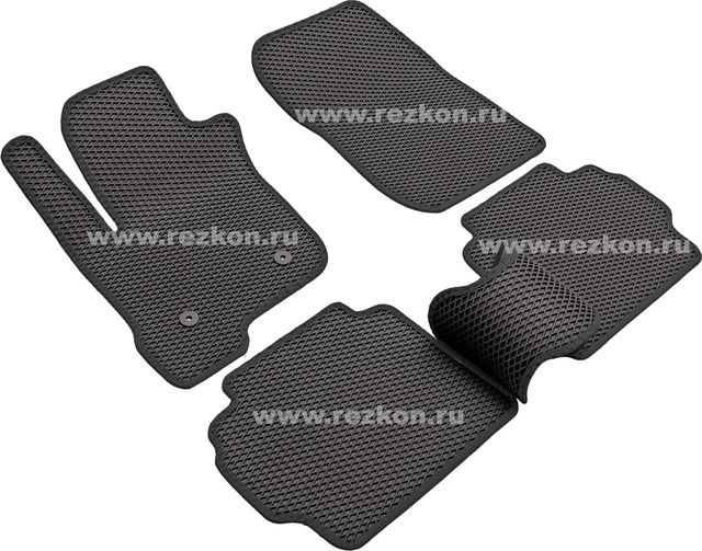 Коврики Rezkon EVA для салона Ford Mondeo V 2015-2019 Черный кант. Артикул 9016025201