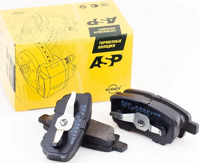 Колодки тормозные задние MITSUBISHI LANCER IX X (03-) OUTLANDER I (02-)/CHRYSLER (ASP) ASP. Артикул K360108