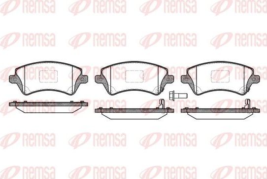 Тормозные колодки Remsa. Артикул 0822.12
