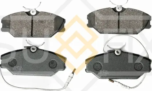 Колодки тормозные дисковые | перед прав/лев | (Sufix). Артикул SX-1580