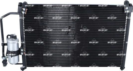 Радиатор кондиционера (конденсатор) NRF (алюминий) для Daewoo Lanos 1997-2008. Артикул 35393