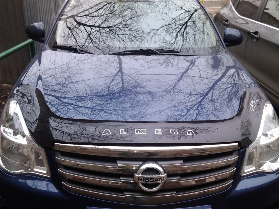 Дефлектор Vip-Tuning для капота Nissan Almera III G15 2012-2026. Артикул NS42