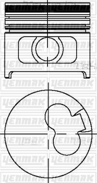 Поршень Yenmak для Opel Astra G 1998-2005. Артикул 31-03799-050
