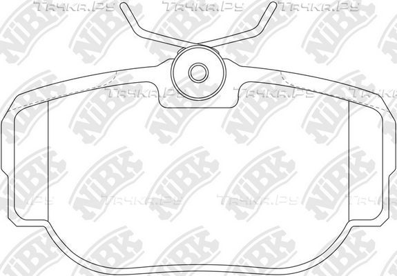 Тормозные колодки NiBK передние для Mercedes-Benz 190 (W201) 1990-1993. Артикул PN0009