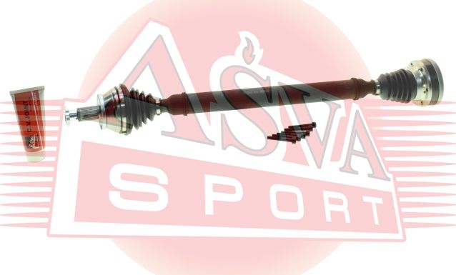 Полуось (привод в сборе, приводной вал) Asva. Артикул VWDR-6RK