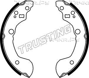 Тормозные колодки Trusting задние для Nissan Primera P11 1996-2002. Артикул 067.187