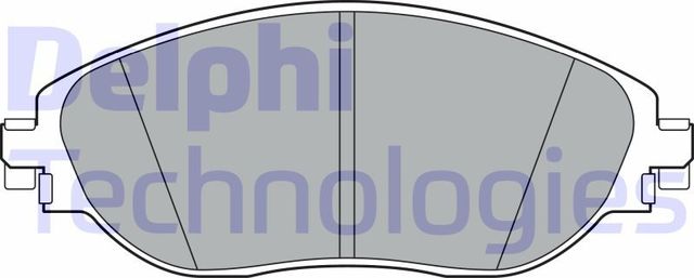 Тормозные колодки Delphi (Low-Metallic) передние для Audi Q3 II (F3) 2018-2026. Артикул LP3368